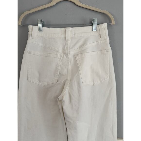 NWT Madewell Tile White The Perfect Vintage Wide Leg Crop Jeans Size 25 - Picture 7 of 11
